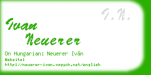 ivan neuerer business card